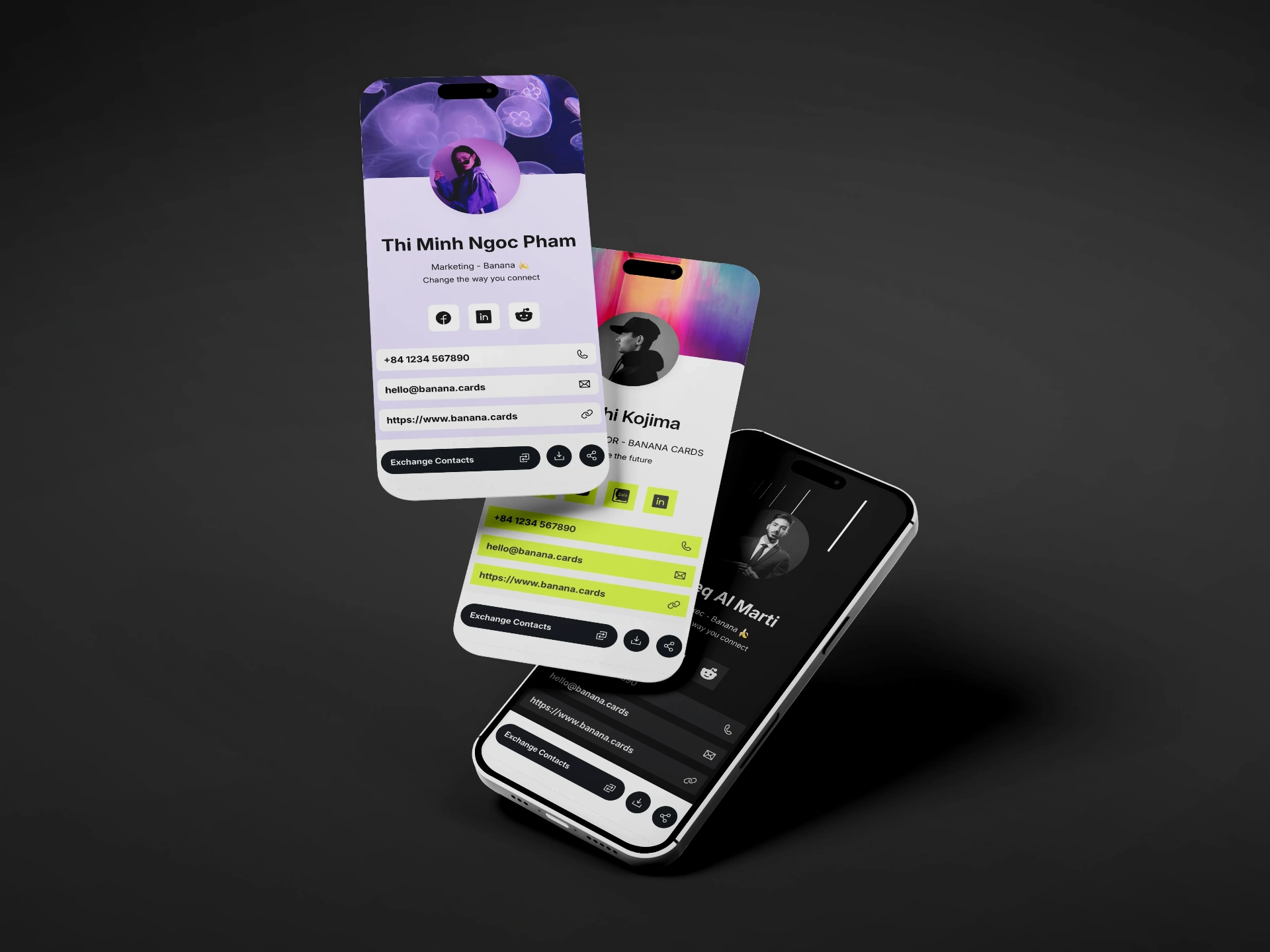 Customisable digital profiles on iPhone